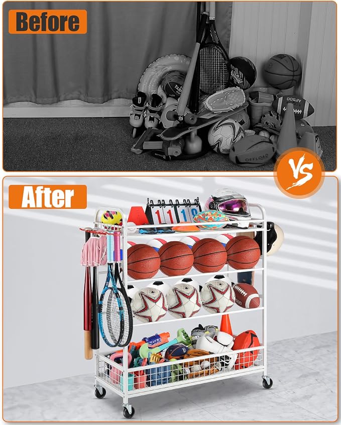Garage Sports Equipment Organizer - Image 6