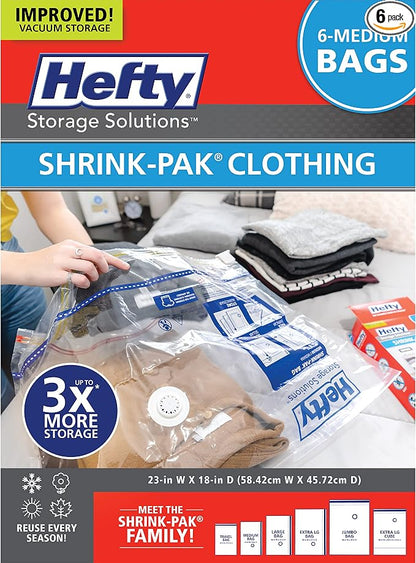 Hefty Shrink-Pak Vacuum Storage Bags by HeftyShrinkPak