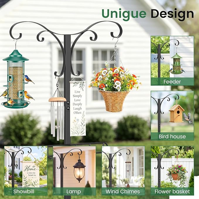 71 Inch Garden Hose Holder, Heavy Duty Free Standing Hose Rack - Image 3