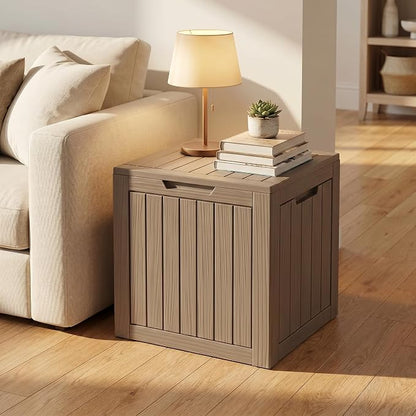 35 Gallon Deck Box Outdoor Waterproof, Resin Storage Box Outdoor Lockable - Image 5
