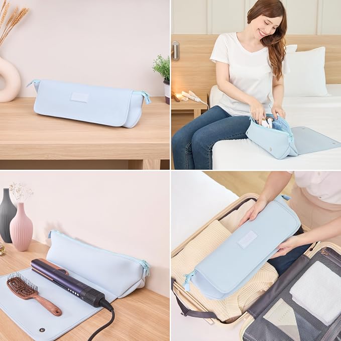 BAREFOOT CARIBOU Hair Tools Travel Bag and Heat Resistant Mat - Image 3