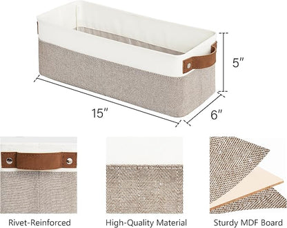 StorageWorks Narrow Storage Bins, Small Baskets - Image 2