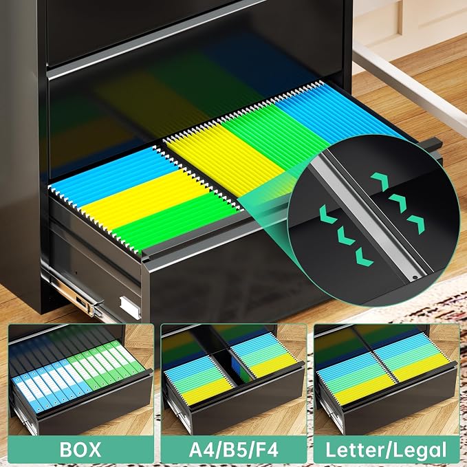 Bonusall 4 Drawer Lateral File Cabinet - Image 4
