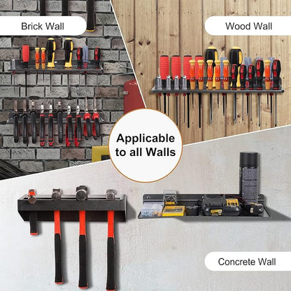 Screwdriver Organizer, Metal Plier Organizer Hammer Rack Screwdriver Holder - Image 4