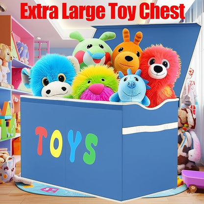 YOLOXO Toy Box Chest, Collapsible Sturdy Storage Bins - Image 3
