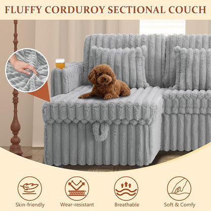 107'' Sectional Sleeper Sofa - Image 6