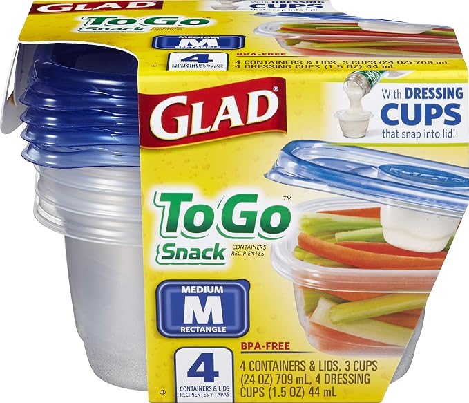 Glad GladWare To Go Snack Food Storage Containers - Image 2