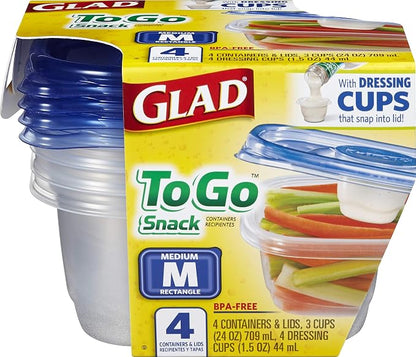 Glad GladWare To Go Snack Food Storage Containers - Image 2