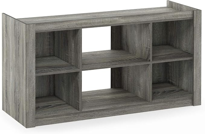 Furinno Bookcases Classic Bookshelf Storage Shelves, French Oak - Image 6