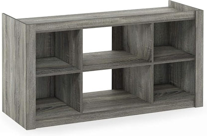 Furinno Bookcases Classic Bookshelf Storage Shelves, French Oak - Image 6