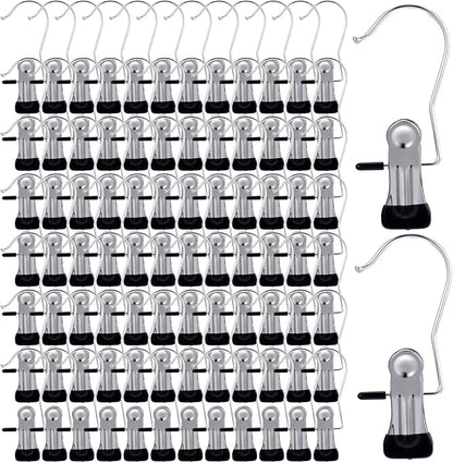 100 Pack Boot Hangers Clips for Closet, Heavy Duty Legging Organizer for Closet - Image 8