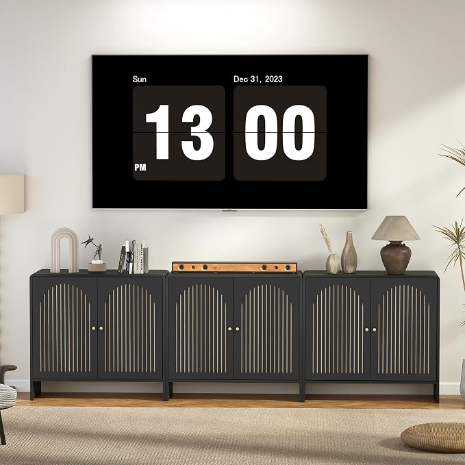 Black Sideboard Buffet Cabinet - Image 8