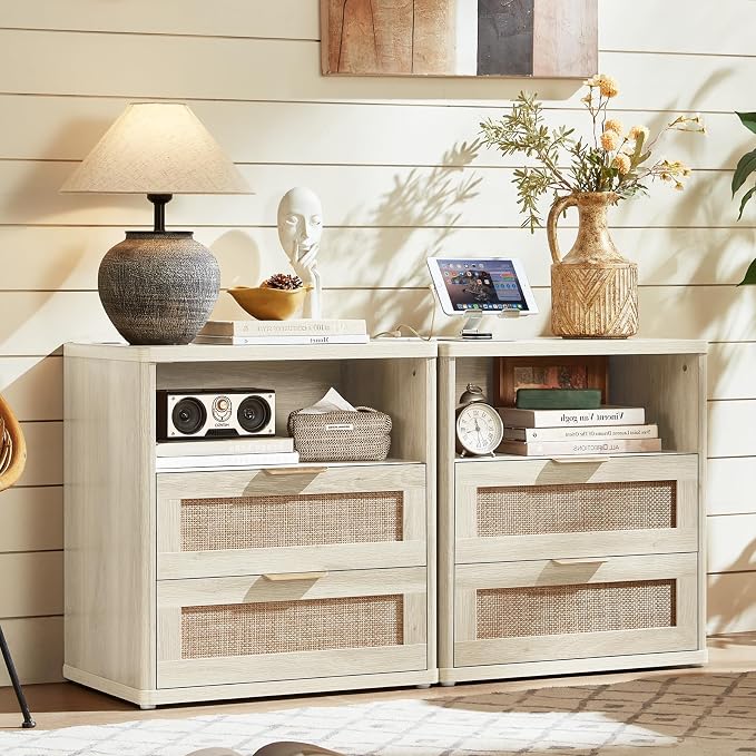 LEYAOYAO Rattan Nightstands - Image 3