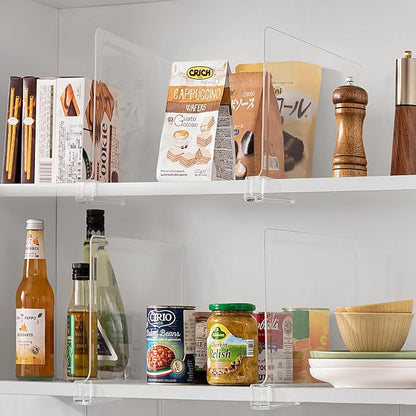 HBlife 12 Inches Tall Clear Shelf Dividers, 16 Pack Purse Organizer - Image 7