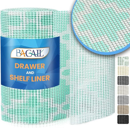 BAGAIL Drawer and Shelf Liner, 17.5 in X 20 Ft Non-Adhesive Shelf Liners by BAGAILBASICS