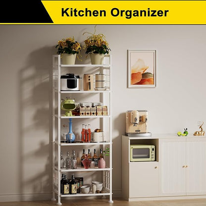 GIOTORENT 6-Wire Garage Shelving Storage Shelves, Metal Shelving Unit Pantry - Image 2
