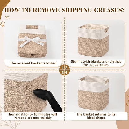 11 Inch Storage Cubes, 3 Pack Cube Storage Bins - Image 8