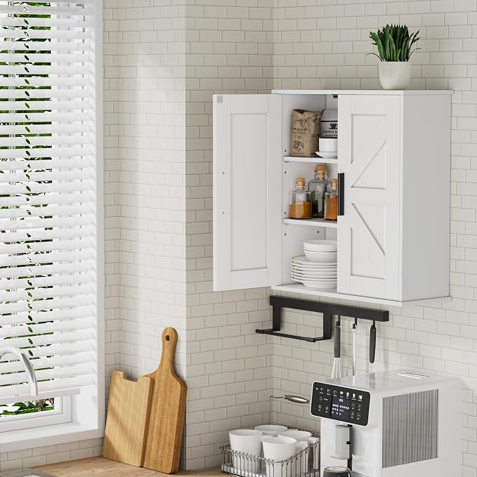Homleke Bathroom Wall Cabinet, Medicine Cabinet - Image 9
