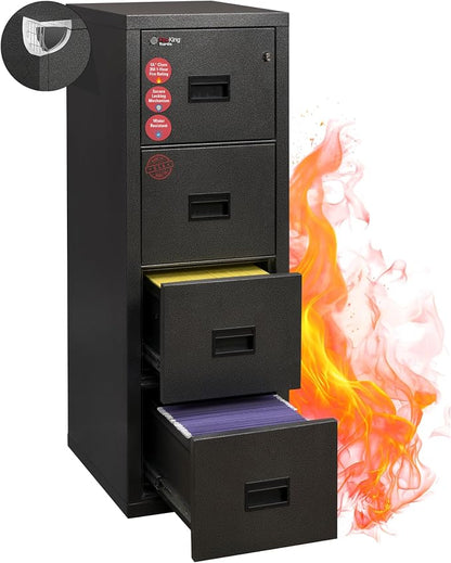 FireKing Turtle Vertical 4 Drawer Legal and Letter Fire Safe File Cabinet by FireKing