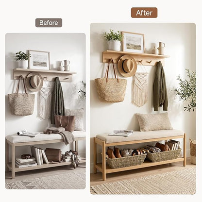 StorageWorks Hand-Woven Jumbo Storage Baskets - Image 6