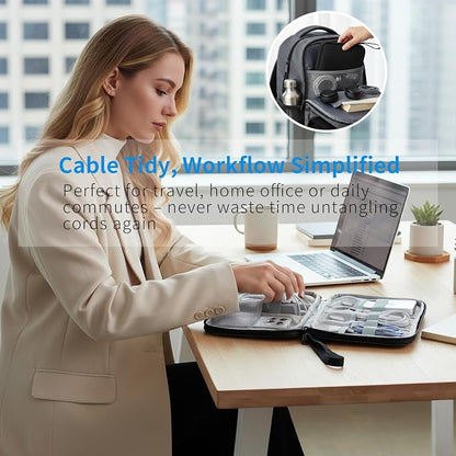 Travel Cable Organizer Pouch Electronic Accessories Carry Case | 3 Pack - Image 4