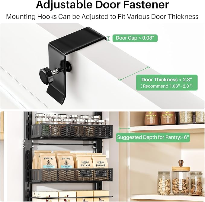 SNTD Over the Door Pantry Organizer - Image 3