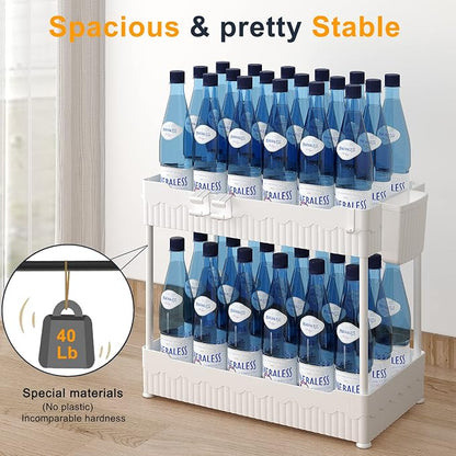 Sevenblue 2 Pack Under Sink Organizer, Under Bathroom Cabinet Organizer - Image 4