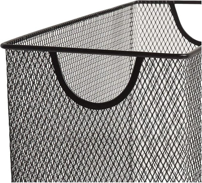 3 Pack Mesh Metal Storage Basket Organizer CD Storage Boxes | 3 Pack Mesh Metal - Image 3