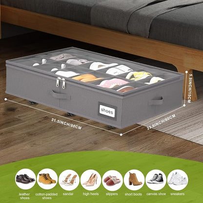 homyfort Under Bed Shoe Storage - Image 2