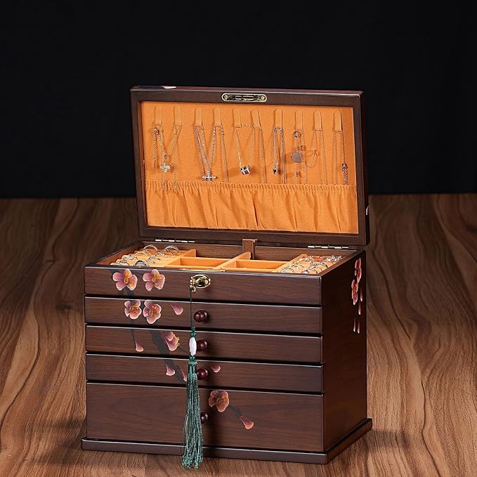 Vintage Wooden Jewelry Boxes - Image 7