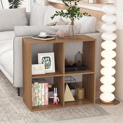 POWERSTONE 4 Cube Storage Organizer Set of 2, 2 Tier Cubby Bookshelf - Image 7