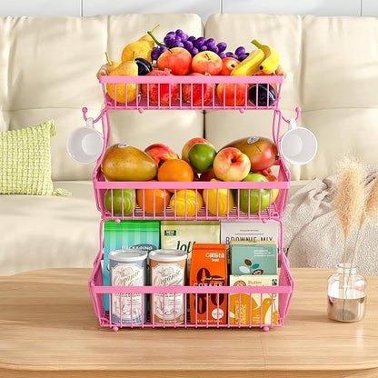 3 Tier Fruit Basket for Kitchen Counter - Image 8