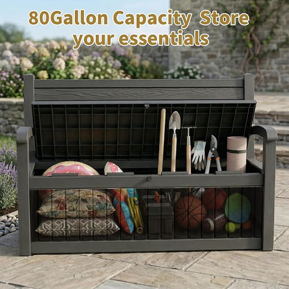 EFU Outdoor Storage Bench, Outdoor Bench - Image 3