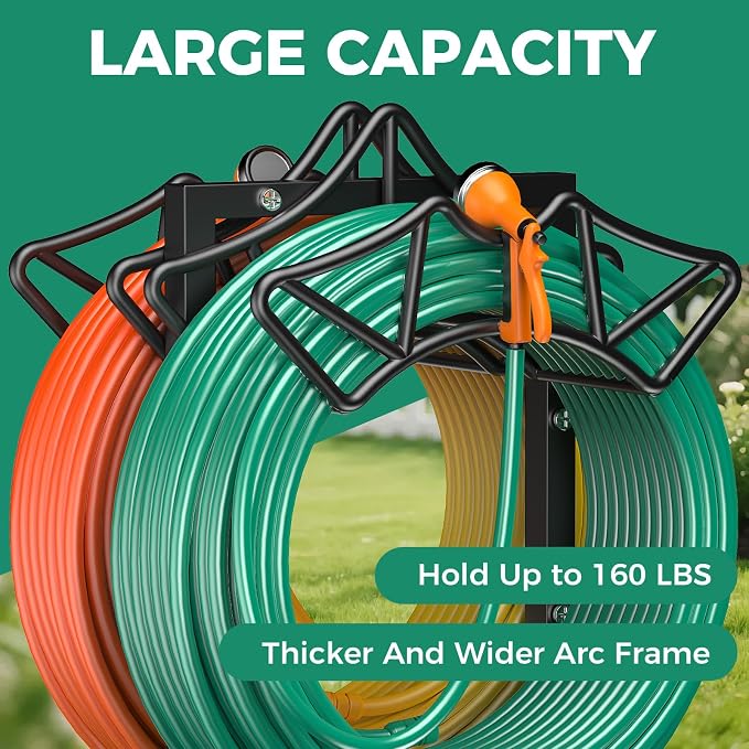 Garden Hose Holder Holds 2 * 160Ft Hoses, Heavy-Duty Freestanding Hose Holder - Image 2