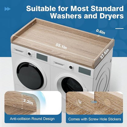 Washer Dryer Countertop 27.5" W x 54" L Laundry countertop - Image 3