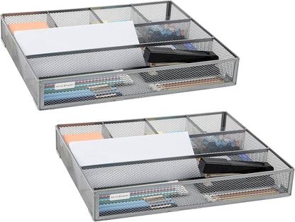 Mind Reader Drawer Organizer, Desk Org, Utensil Organizer, Metal Mesh by MindReader