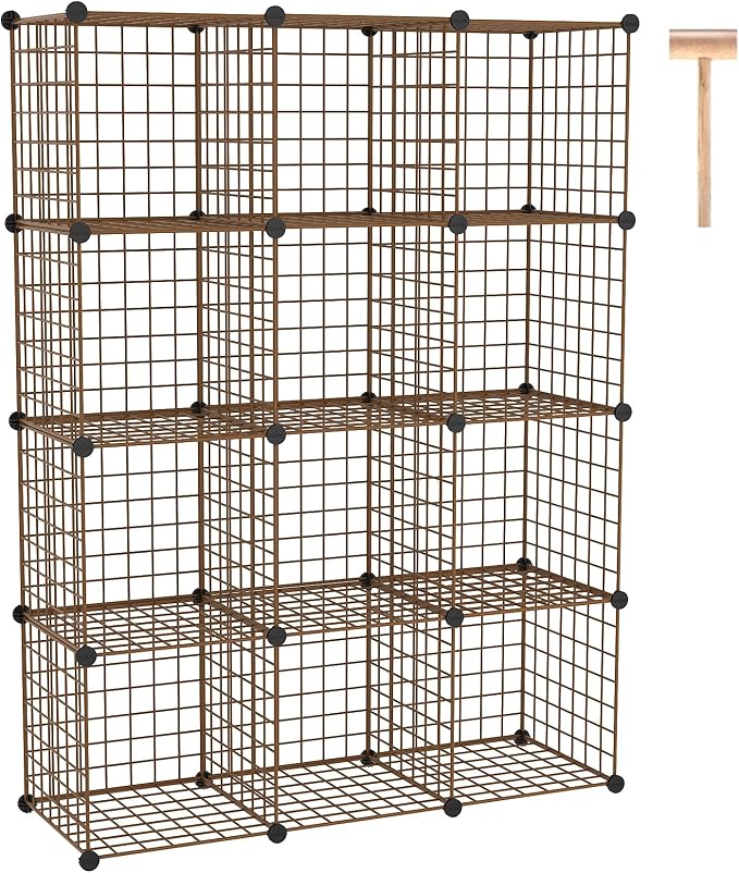 C&AHOME Wire Cube Storage, 12 by CAHOME