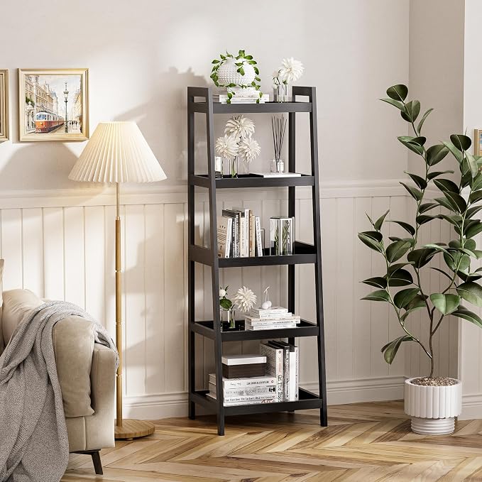 Bookshelf, 5 Tier Ladder Bookcase - Image 2