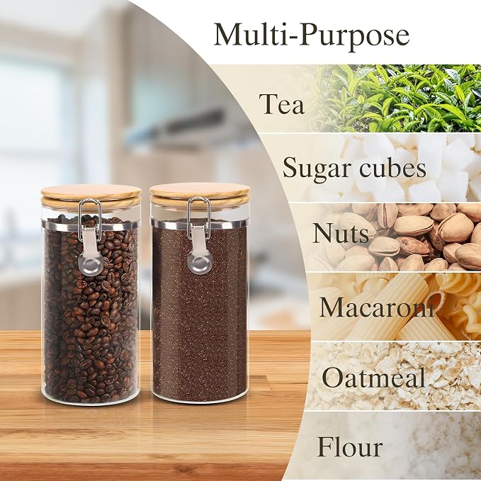 Glass Storage Jars Set Elegant Containers - Image 5