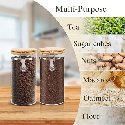 Glass Storage Jars Set Elegant Containers - Image 5