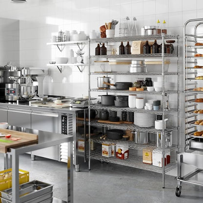 18" Deep x 48" Wide x 74" Height Wire Shelving Kit | 8-Tier | NSF Commercial - Image 2