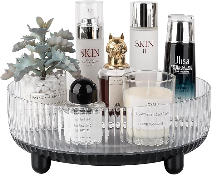 Anyoifax 360 Rotating Makeup Organizer Perfume Tray Skincare Holder Spinning by Anyoifax