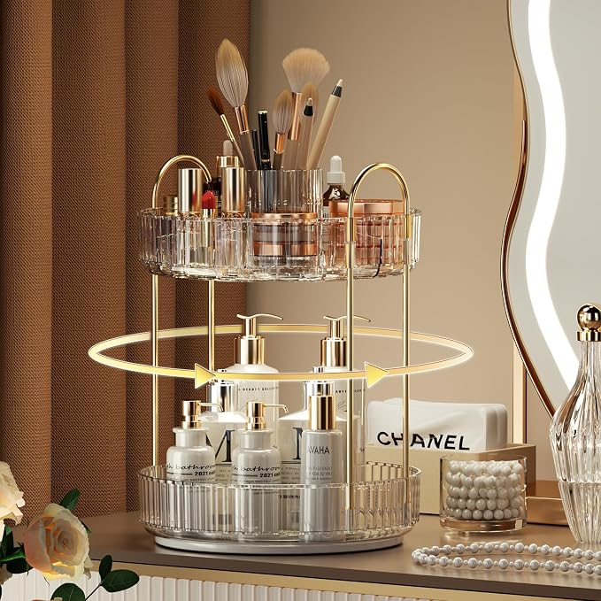 YCIA&DONE Rotating Makeup Organizer by YCIADONE