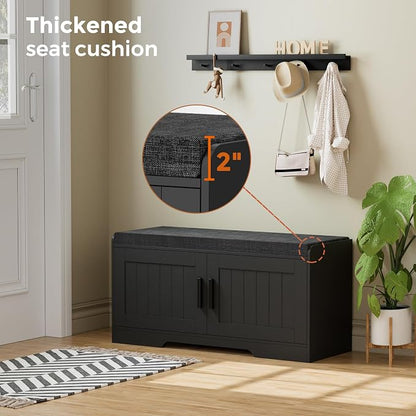 Homleke 2-Tier Storage Bench, Shoe Bench - Image 4
