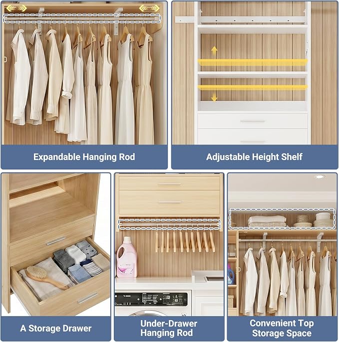 Armocity 60" Wall Mounted Laundry Room Organization - Image 6
