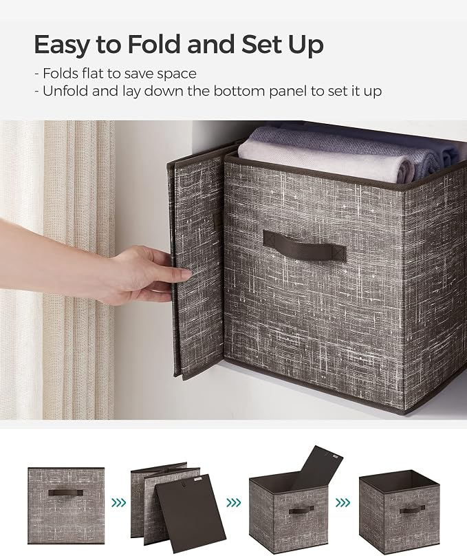 SONGMICS Storage Cubes, 13-Inch Non-Woven Fabric Bins - Image 6