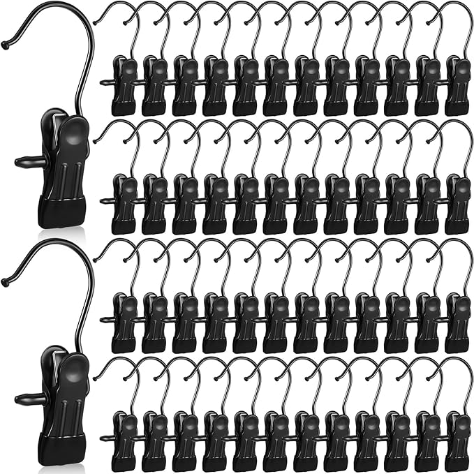 100 Pieces Boot Hangers for Closet Laundry Hooks Hanging Clips Boot Hangers by Shimeyao