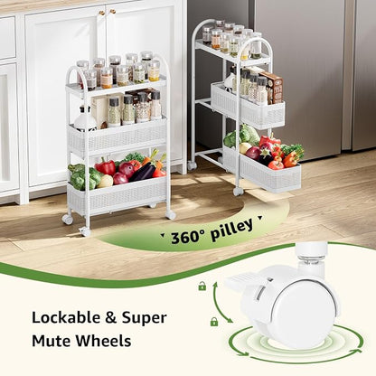 KINGRACK 3-Tier Slim Storage Cart - Image 4