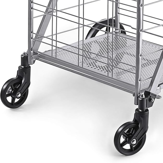 Wellmax Folding Grocery Cart - Image 9