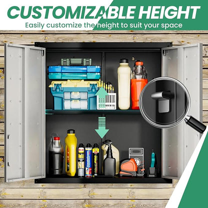 8-Piece Heavy Duty Steel Garage Cabinet System | All-in-One Modular Garage - Image 3